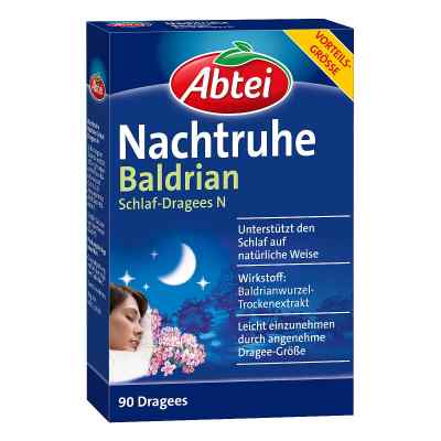 Abtei Nachtruhe Baldrian Schlaf-dragees N 90 stk von Perrigo Deutschland GmbH PZN 14254299