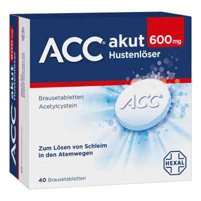 ACC® akut 600 mg Hustenlöser Brausetabletten 40 stk von Hexal AG PZN 00520917