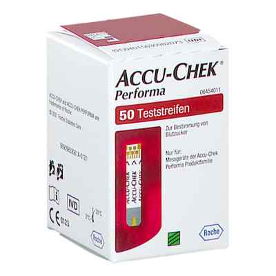 Accu Chek Performa Blutzucker Teststreifen 50 stk von ROCHE DIABETES CARE AUSTRIA GMBH PZN 08201336
