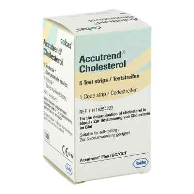 Accutrend Cholesterol Teststreifen 5 stk von Roche Diagnostics Deutschland GmbH PZN 01471641