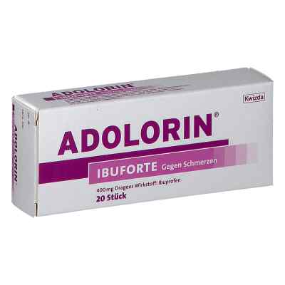 ADOLORIN Ibuforte 400 mg Dragees 20 stk von KWIZDA PHARMA GMBH    PZN 08200441
