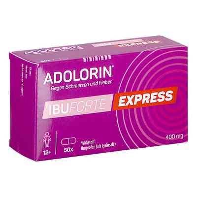 ADOLORIN Ibuforte EXPRESS 400 mg Filmtabletten 50 stk von KWIZDA PHARMA GMBH    PZN 08201213
