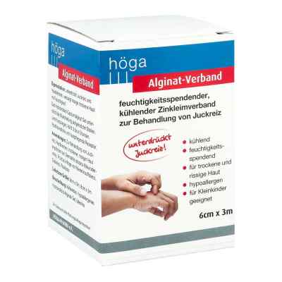 Alginat-Verband 6 cm x 3 m kühlender Zinkleimverband 1 stk von Höga-Pharm GmbH PZN 14179333