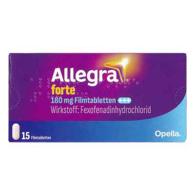 Allegra forte 180mg Filmtabletten 15 stk von OPELLA HEALTHCARE AUSTRIA GMBH PZN 08202656