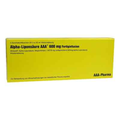 Alpha Liponsäure Aaa 600 mg Injektionsflaschen 5X50 ml von AAA - Pharma GmbH PZN 04080585