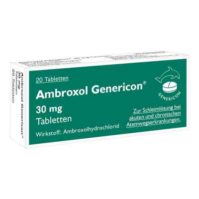 Ambroxol Genericon Tabletten 20 stk von GENERICON PHARMA GES.M.B.H.      PZN 08200465