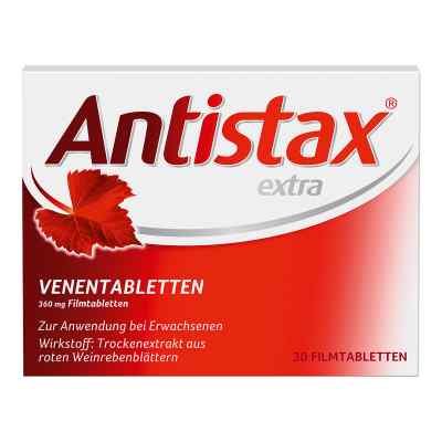 Antistax extra Venentabletten bei Venenleiden & Venenschwäche 30 stk von STADA Consumer Health Deutschlan PZN 00002312