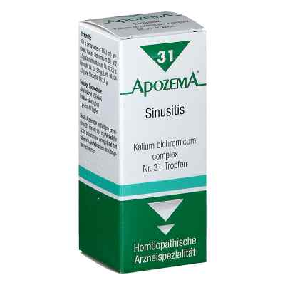 Apozema Sinusitis Kalium bichromicum complex Nummer 31 - Tropfen 50 ml von APOMEDICA PHARMAZEUTISCHE PRODUK PZN 08200939