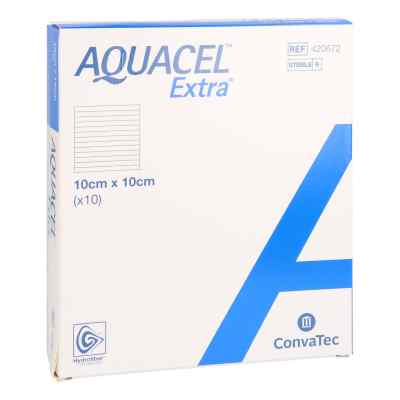 Aquacel Extra 10x10 cm Verband 10 stk von Avitamed GmbH PZN 13902129