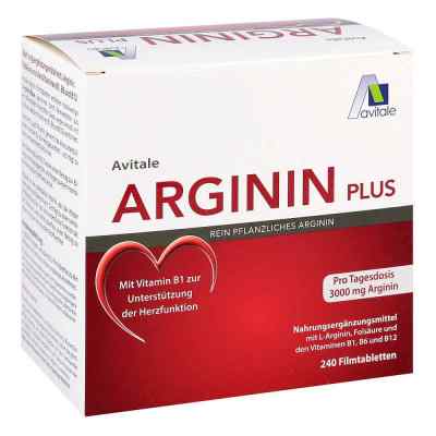 Arginin plus Vitamin B1+b6+b12+folsäure Filmtabletten 240 stk von Avitale GmbH PZN 12576627