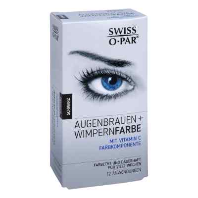 Augenbrauen+wimpernfarbe Set schwarz Swiss O Par 1 Pck von Axisis GmbH PZN 07392345