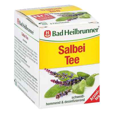 Bad Heilbrunner Tee Salbeiblätter Beutel 8 stk von Bad Heilbrunner Naturheilm.GmbH& PZN 02296128