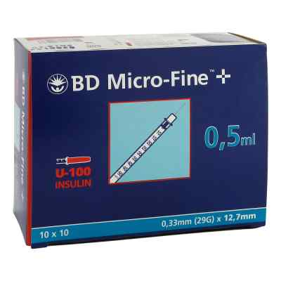 Bd Micro-fine+ U 100 Ins.spr. 12,7 mm 100X0.5 ml von  PZN 04400156