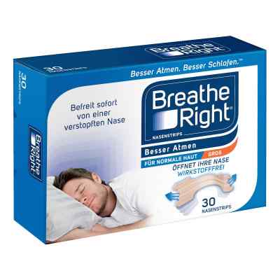 Besser Atmen Breathe Right Nasenstrips Beige Groß 30 stk von Pharma Netzwerk PNW GmbH PZN 17179167