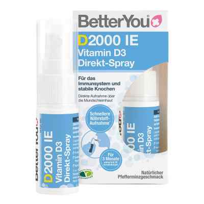 Betteryou 2000 internationale Einheiten Vitamin D3 Direkt-Spray 15 ml von Roha Arzneimittel GmbH PZN 17827488
