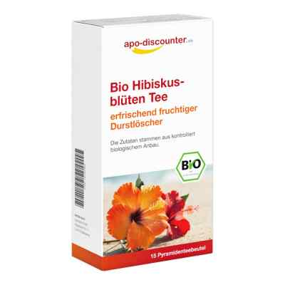 Bio Hibiskusblüten Tee Filterbeutel von apo-discounter 15X1.5 g von Apologistics GmbH PZN 16700389
