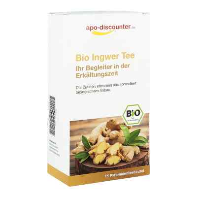 Bio Ingwer Tee Filterbeutel von apo-discounter 15X1.5 g von apo.com Group GmbH PZN 16700395