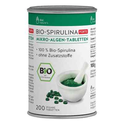 Bio Spirulina Mikro-algen Forte Tabletten 200 stk von ALLPHARM Vertriebs GmbH PZN 18739036