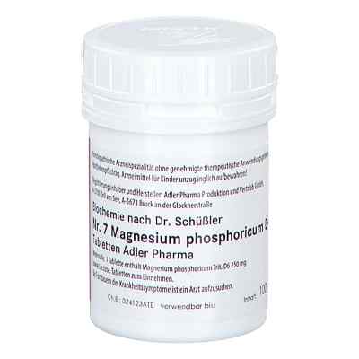 Biochemie Dr. Schüßler Nr. 7 Magnesium phosphoricum D6 Tabletten 100 g von ADLER PHARMA GMBH     PZN 08201393