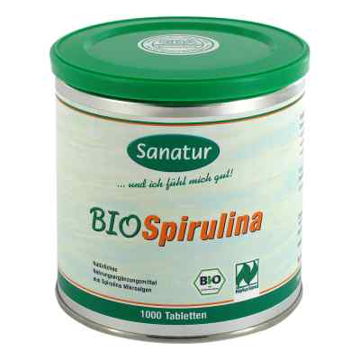 Biospirulina aus ökologischer Aquakultur Tabletten 1000 stk von SANATUR GmbH PZN 02741700