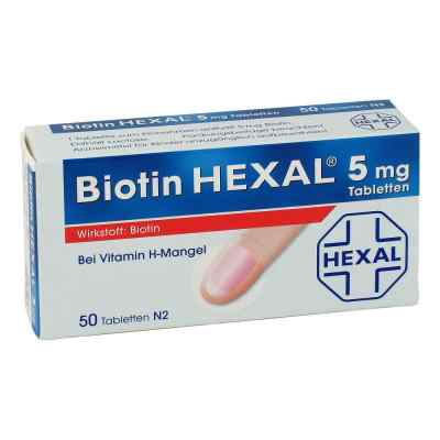 Biotin Hexal 5 mg Tabletten 50 stk von Hexal AG PZN 03001862