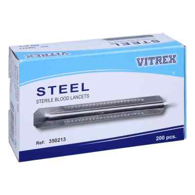 Blutlanzetten Metall einfach 200 stk von Vivomed GmbH PZN 01313735