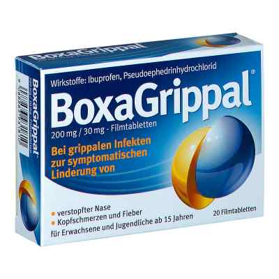 BoxaGrippal 200 mg/30 mg Filmtabletten 20 stk von ANGELINI PHARMA OESTERREICH GMBH PZN 08200480