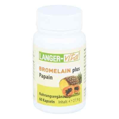 Bromelain 160 mg+ Papain 160 mg Tg. Kapseln 60 stk von Langer vital GmbH PZN 10135698