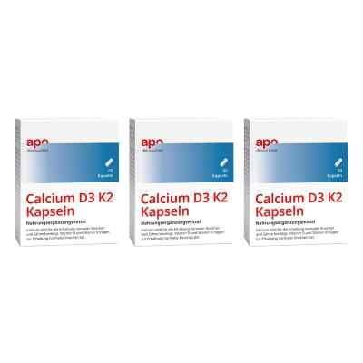 Calcium D3 K2 Kapseln von apodiscounter 3x60 stk von VIS-VITALIS GMBH PZN 08102071