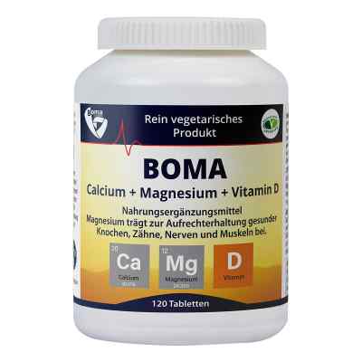 Calcium Magnesium Vitamin D Tabletten 120 stk von BOMA Lecithin GmbH PZN 03934594