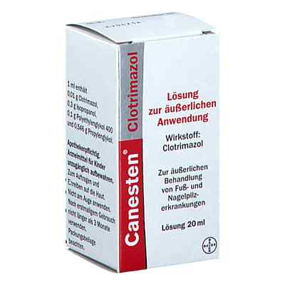 Canesten Clotrimazol - Lösung zur äußerlichen Anwendung 20 ml von BAYER AUSTRIA GMBH    PZN 08201265