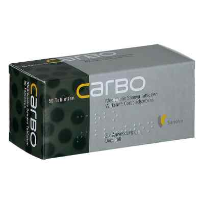 Carbo medicinalis Sanova Tabletten 50 stk von SANOVA PHARMA GESMBH, OTC        PZN 08200484