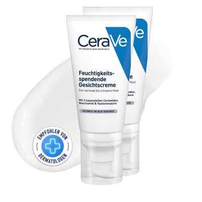 Cerave Feuchtigkeitsspendende Nachtcreme 2 x52 ml von L'Oreal Deutschland GmbH PZN 08102811
