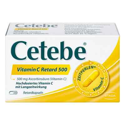 Cetebe Vitamin C Retardkapseln 500 mg 60 stk von STADA GmbH PZN 03884287