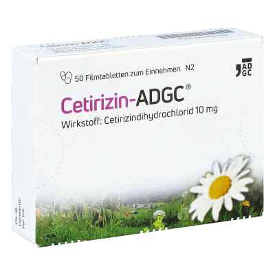 Cetirizin ADGC 50 stk von Zentiva Pharma GmbH PZN 02662780