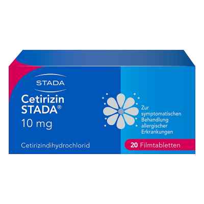 Cetirizin STADA 10mg Filmtabletten bei Allergien 20 stk von STADA Consumer Health Deutschlan PZN 02246604