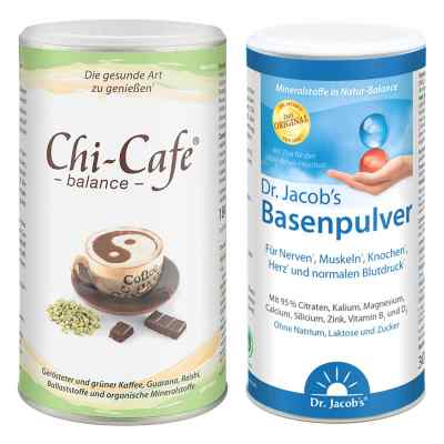 Chi-Cafe balance Wellness + Dr. Jacob's Basenpulver Original 1 Pck von  PZN 08102688