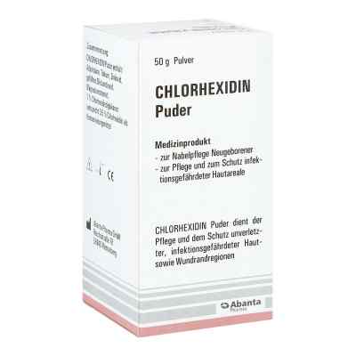 Chlorhexidin Puder 50 g von Abanta Pharma GmbH PZN 04701484