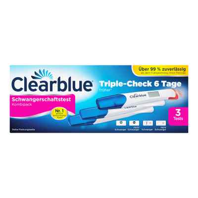 Clearblue Schwangerschaftst Triplecheck Ultra-früh 3 stk von WICK Pharma - Zweigniederlassung PZN 17165254