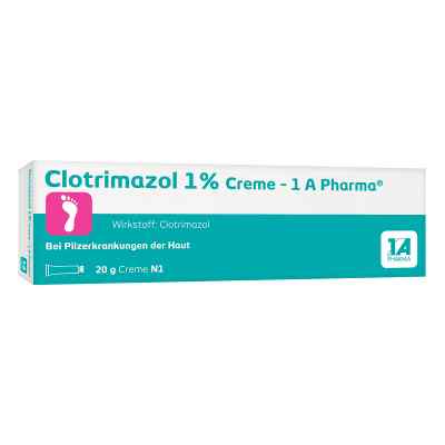 Clotrimazol 1% Creme bei Pinzerkrankungen 20 g von 1 A Pharma GmbH PZN 02408998