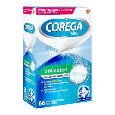 Corega Tabs 3 Minuten 66 stk von GlaxoSmithKline Consumer Healthc PZN 00644921