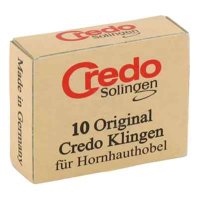 Credo Ersatzklingen zum Credo Hornhauthobel 4744 10 stk von Credo-Stahlwarenfabr.Gustav Krac PZN 07429195