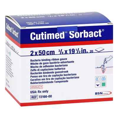 Cutimed Sorbact Tamponaden 2x50 cm 20 stk von + Prisoma GmbH PZN 13881002