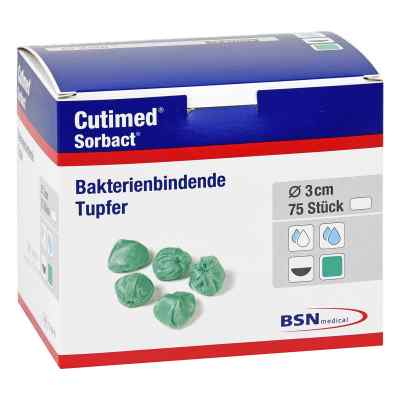 Cutimed Sorbact Tupfer walnussgross 75 stk von BSN medical GmbH PZN 07351814