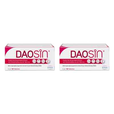Daosin Tabletten zur Unterstützung des Histaminabbaus 2x120 stk von STADA Consumer Health Deutschland GmbH PZN 08103188