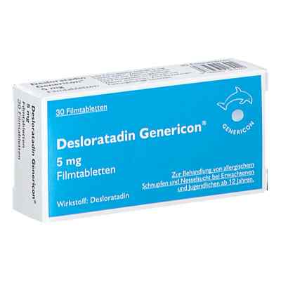 Desloratadin Genericon Filmtabletten 5 mg  30 stk von GENERICON PHARMA GES.M.B.H.      PZN 08200494