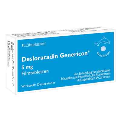 Desloratadin Genericon Filmtabletten 5MG 10 stk von GENERICON PHARMA GES.M.B.H.      PZN 08200495