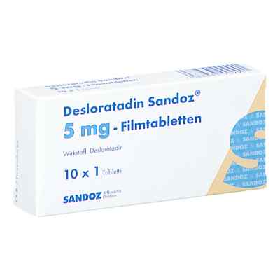 Desloratadin Sandoz 5 mg Filmtabletten 10 stk von SANDOZ GMBH           PZN 08201233