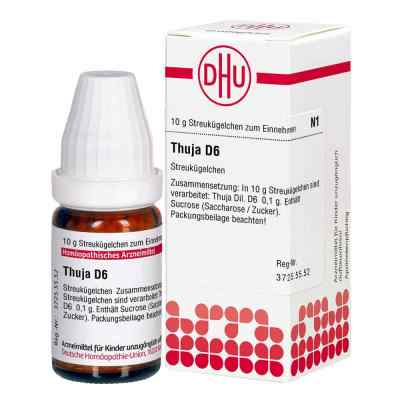DHU Thuja D6 Globuli 10 g von DHU-Arzneimittel GmbH & Co. KG PZN 02107593