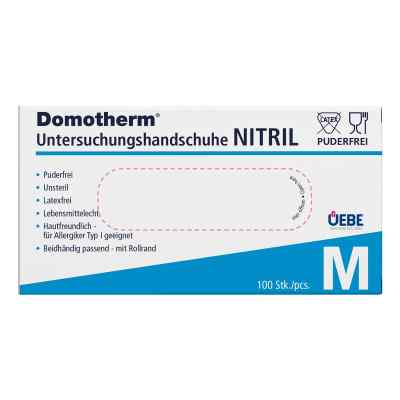 Domotherm Untersuchungshandschuhe Nitril Unsteril Puderfrei M Bl